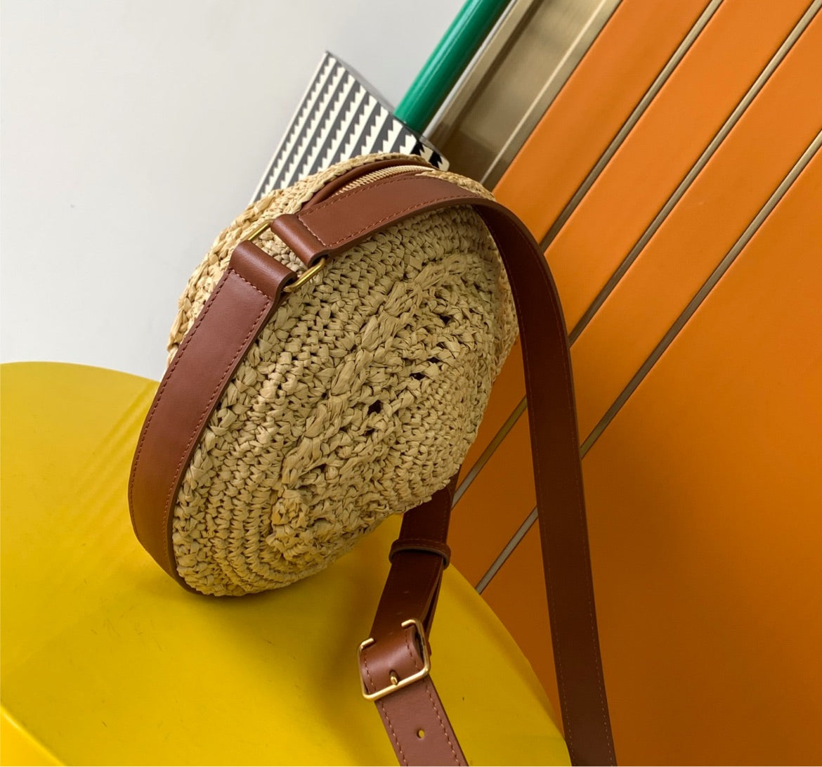 YSL woman circle shape handbag